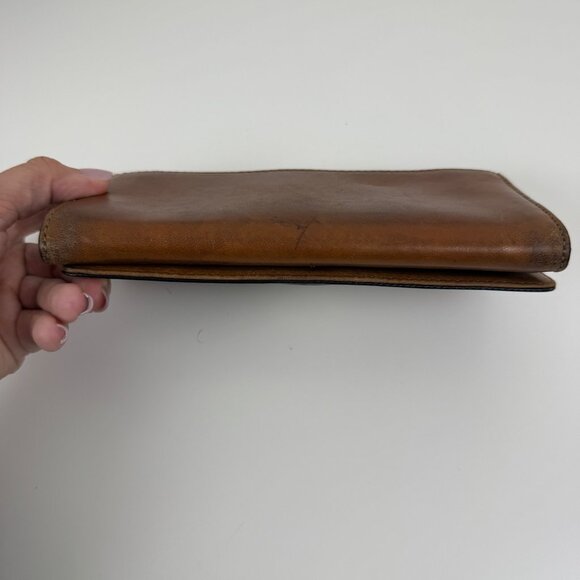 Michael Kors Brown Leather Wallet Classic Y2K Designer Minimalist - Picture 8 of 10